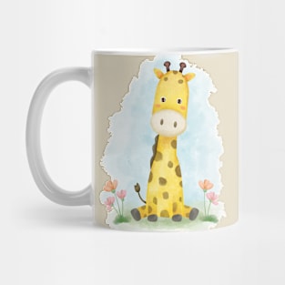 Giraffe Cute Watercolor Mug